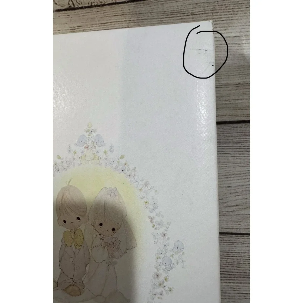 VTG Precious Moments Flip Photo Album Wedding Book Holds 40 3.5